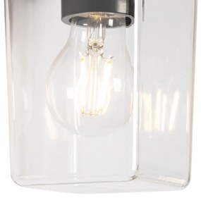 Modern kültéri fali lámpa fekete IP54 - Chimay