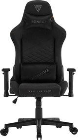 Gamer szék SENSE7 Spellcaster szövet fotel Senshi Edition fekete.