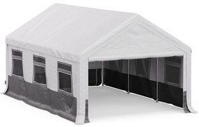 Party Haven, sátor, 598 x 386 x 300 cm, időjárásálló, acélvázas, egyszerű összeszerelés, oldalfalakkal