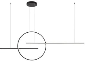 Redo 01-1737 - GIOTTO LED/56W/230V állítható fekete függeszték