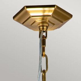 Feiss FE-CORINNE-3P-S-BB - Csillár láncon CORINNE 3xE14/60W/230V