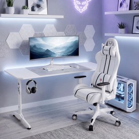 Gamer asztal 160 cm fehér: Diablo X-Mate 1600