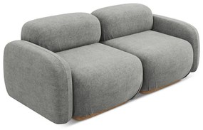 Szürke buklé moduláris kanapé 190 cm Ailani – Makamii