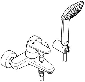 GROHE 33395002 - EURODISC COSMOPOLITAN kádcsaptelep, fényes króm