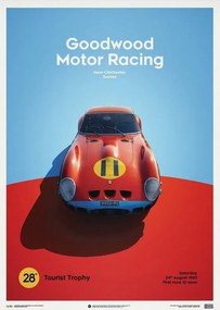 Művészeti nyomat Ferrari 250 GTO - Red - Goodwood TT - 1963 - Limited Poster, Automobilist