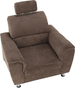 Fotel, barna szövet, SANTIAGO