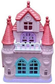 Castle Toy Princess Hercegnő Baba Kastéllyal Kiegészítőkkel Fények és hangok