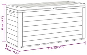barna kerti tárolóláda 78 x 44 x 55 cm