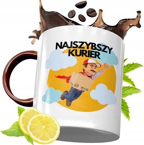 Bordó Bögre Futárnak Születésnapi Ajándék fényképes nyomtatással