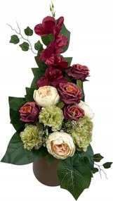 Csokor Nád Kompozíció Sír Temető Művirágok