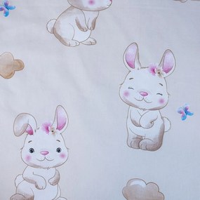 Sárga pamut gyerek ágyneműhuzat babaágyhoz 100x135 cm Bunny "Star" – Jerry Fabrics