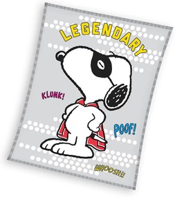 Snoopy Legendary coral fleece polár takaró 150x200cm
