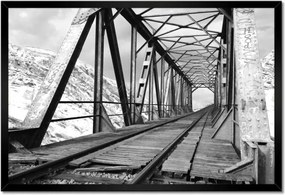 Poszterek keretben 60x40 Vasúti híd Vasút