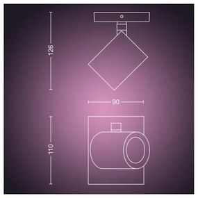 Philips - RGBW LED Dimmelhető spotlámpa Hue ARGENTA 1xGU10/4,2W/230V