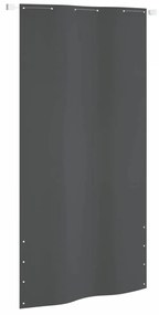 Antracitszürke oxford-szövet erkélyparaván 120 x 240 cm
