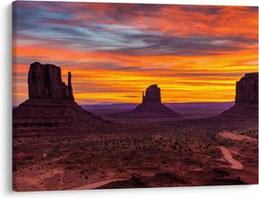 Kép - Emlékmű - völgy Arizonában (70x50 cm)