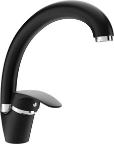 Mexen ROSA - Magas csap / mosogató, fekete, 670800-70
