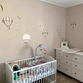 INSPIO Hőlégballon falmatricák barna színben