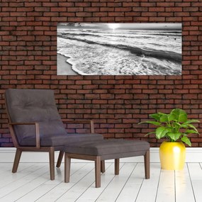 Kép - Naplemente a tengerparton (120x50 cm)