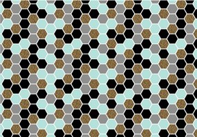 Fotótapéta Geometrikus hatszögek vinil modern stílus 416x254 +ragasztó