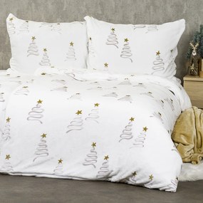 4Home Christmas tree mikroflanel ágyneműhuzat, 140 x 220 cm, 70 x 90 cm, 140 x 220 cm, 70 x 90 cm
