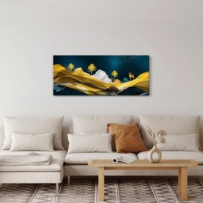 Kép - Szarvas a tájban (120x50 cm)