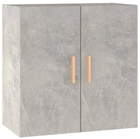 betonszürke szerelt fa faliszekrény 60 x 30 x 60 cm