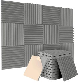 12 db öntapadós, hangszigetelő fali panel habszivacsból