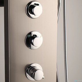 Zuhanypanel EYN TP1912L termosztáttal és masszázsfúvókákkal, falon kívüli kivitelben, többféle felülettel — Sarok