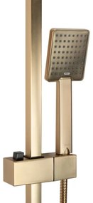 REA-P7050 - JACK csaptelepes zuhanyszett, szálcsiszolt arany