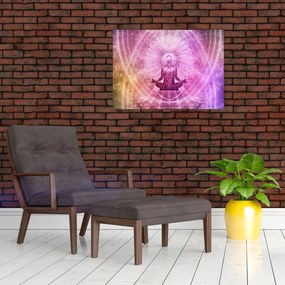 Meditáció képe (üvegen) (70x50 cm)