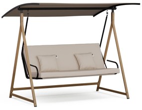 Blumfeldt ZenGrove, hollywoodi hinta, 3 üléses, egyénileg állítható, porszórt acél, időjárásálló