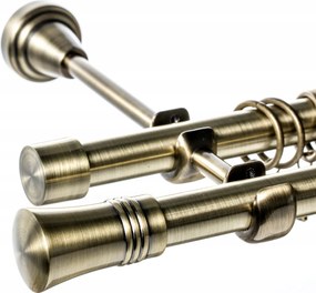 Dekoria Alex dupla függönykarnis arany antik 200 cm