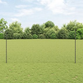 Euro Kerítés Készlet 2 db Szürke Fém 10 x 1,4 m Tartós
