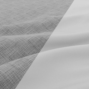 Toronto sarokkanapé, 2 ágyneműtartóval, fonott + műbőr, jobboldali, szürke - fehér