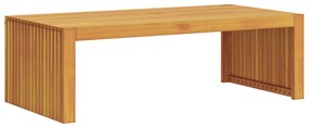 Kerti Kávéasztal 110x55x35 cm Tömör Fa Akác