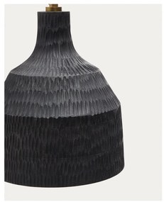 Fekete függőlámpa fa búrával ø 21 cm Amire – Kave Home