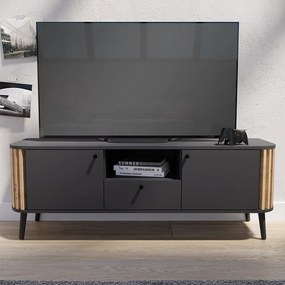 Pure 2 ajtós Tv-szekrény kézműves tölgy/szürke