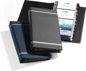 Névjegykártyatartó, 200 db-os, A-Z regiszterrel, álló, DURABLE VISIFIX®, szürke (DB238558)