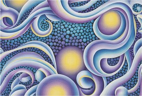 Fotótapéta Dekoratív Fali Tapéta Fotók Színes Örvények 104x70