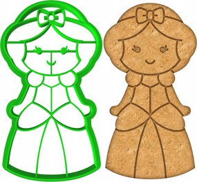 Forma Lyukasztó Mézeskalács kiszúró Hercegnő 10cm