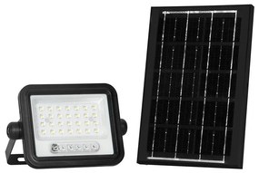 Dimmelhető napelemes LED reflektor LED/50W/3,2V IP65 3800 mAh fekete + távirányító