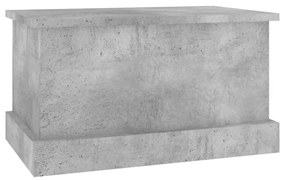betonszürke szerelt fa tárolóláda 50 x 30 x 28 cm