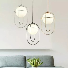 Searchlight 9131BK - Csillár zsinóron AXIS 1xE27/60W/230V fekete