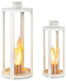 Blumfeldt Fiamme Cilindro, etanol lámpások, 2 darabos készlet, rozsdamentes acél égő, 0,3 liter, égési idő 4 óra
