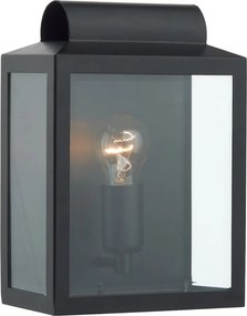 DAR LIGHTING NOT2122 NOTARY Klasszikus Kültéri Fali Lámpa Fekete, Átlátszó E27 IP44