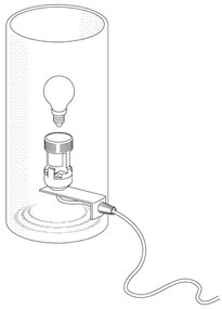 Eglo 81827 - Asztali lámpa GEO 1xE14/60W/230V