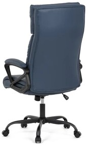 Irodai szék hintamechanikával, kék műbőr kárpittal. KA-Y346 BLUE