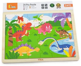 Gyermek fa puzzle Viga Dino