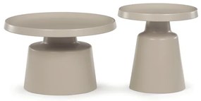 Szürke Fém Dohányzóasztal 69×69×43 cm. CT-F4114 CSM